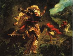 Eugene Delacroix Tiger Hung Germany oil painting art